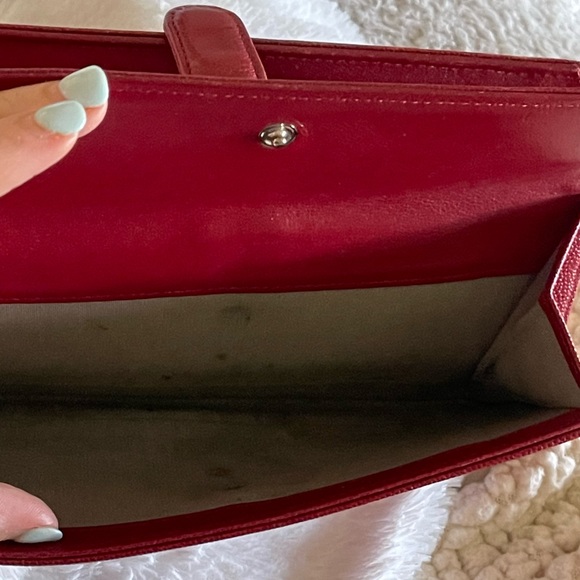 🔥AUTHENTIC CHANEL🔥 Gusset Wallet Caviar Long ❤️ - Picture 5 of 10